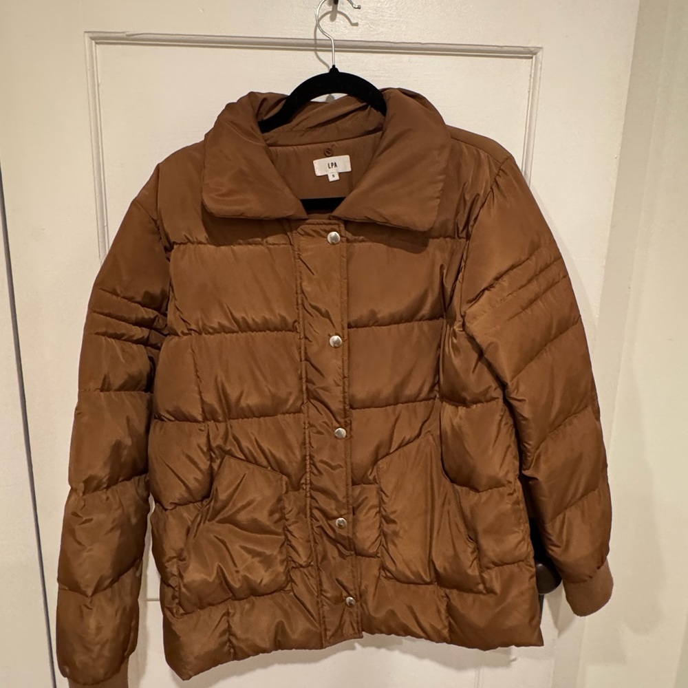 LPA Women's Tan Puffer Jacket
